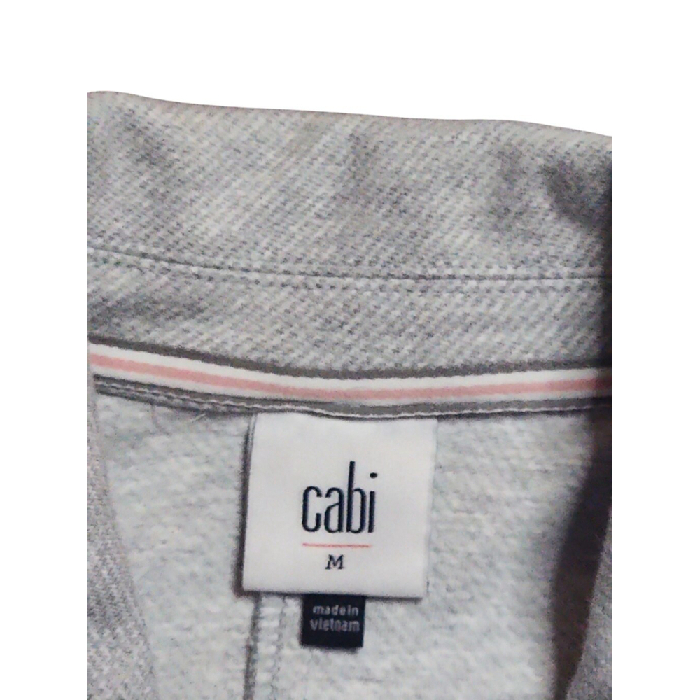 Cabi Gray Button Down Jacket Size Medium - image 4